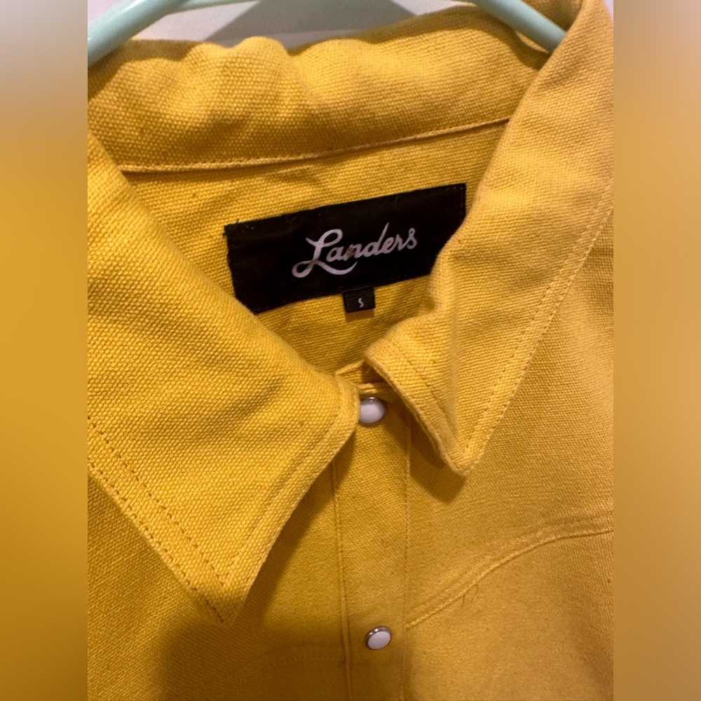 Vintage Landers Western pearl snap button up - Picture 13 of 15